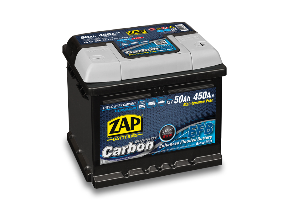 Akumulator ZAP Carbon 12V/50Ah 450A