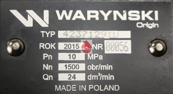 Pompa hydrauliczna PZ18AT podnośnika wzmocniona 23 l/min C-330 ORYGINAŁ URSUS - obrazek 2