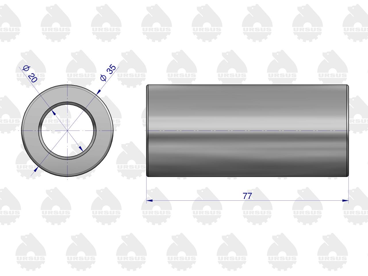 Zestaw naprawczy silnika 55110018 950116 C-360 (komplet) ORYGINAŁ URSUS - obrazek 3