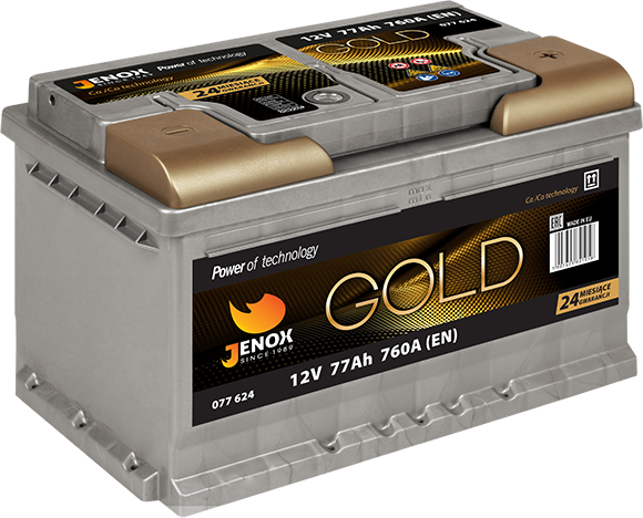 Akumulator Jenox Gold 12V/77Ah 760A