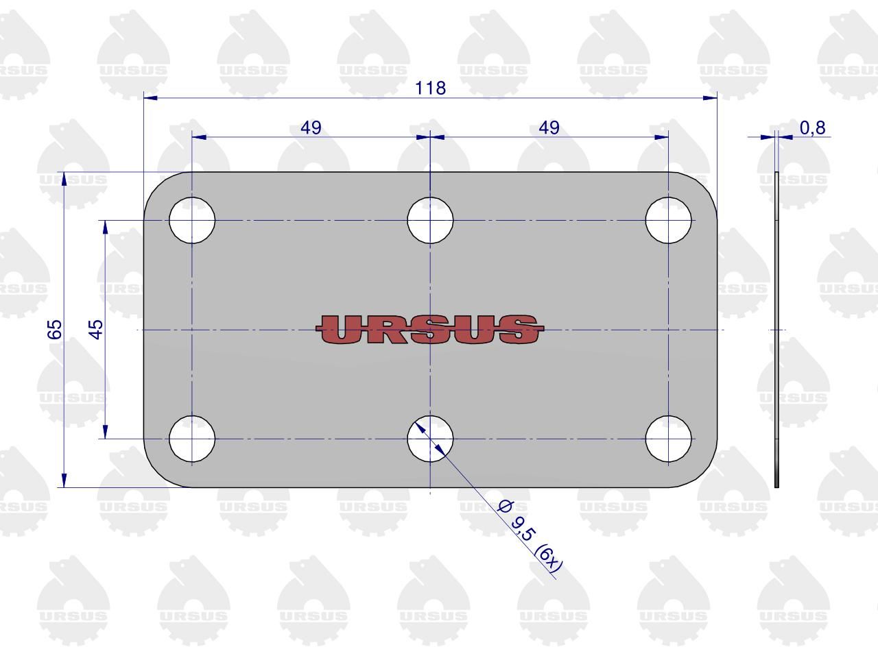 Komplet ( zestaw ) uszczelek skrzyni C-385 ORYGINAŁ URSUS - obrazek 3