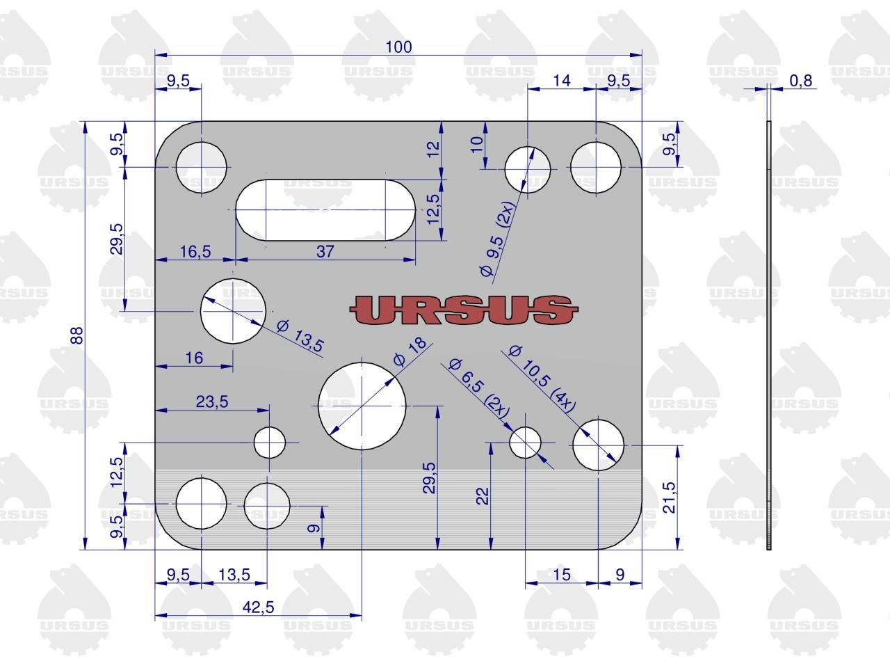 Komplet ( zestaw ) uszczelek skrzyni C-385 ORYGINAŁ URSUS - obrazek 4