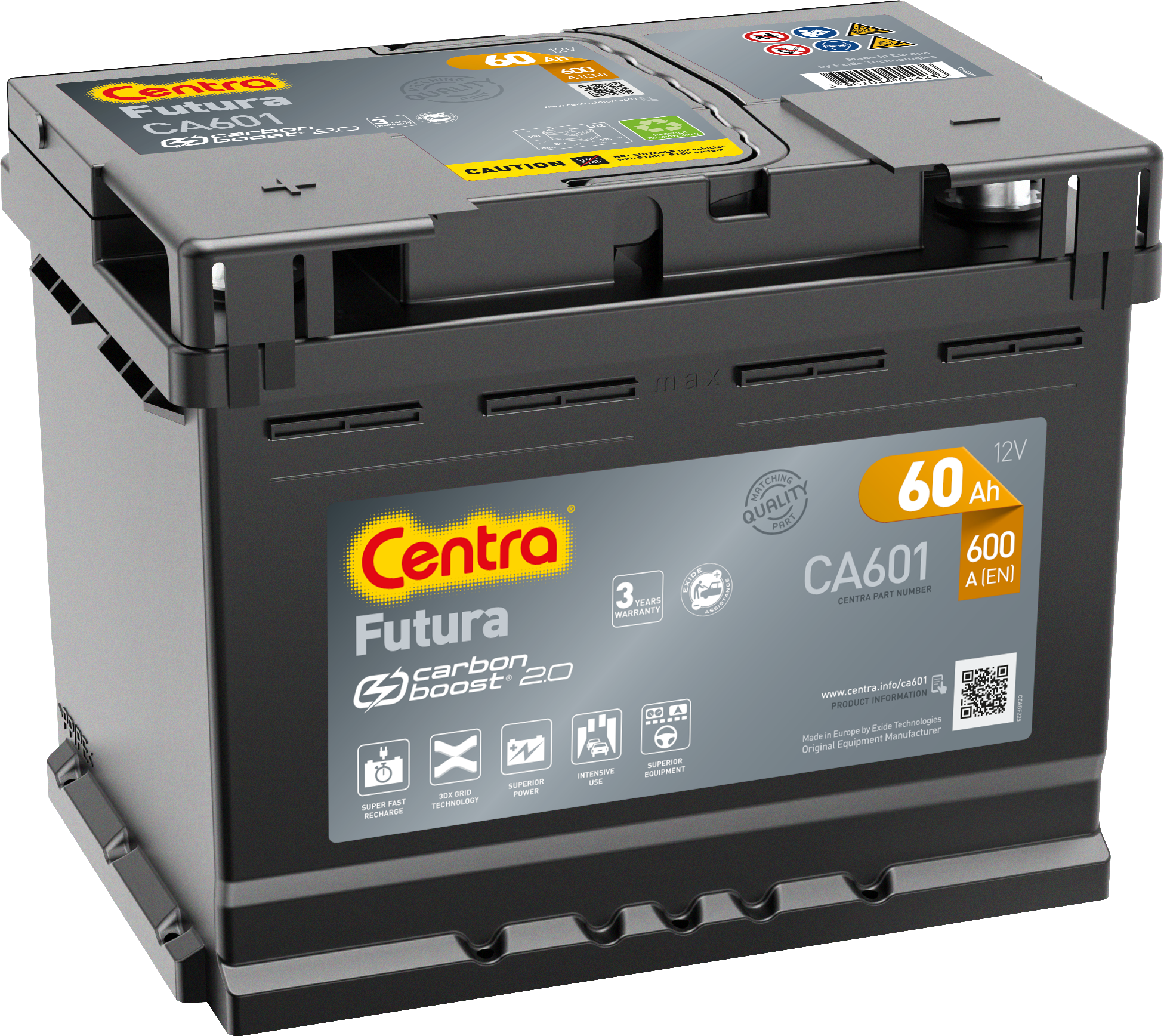 Akumulator Centra 12V/60Ah 600A