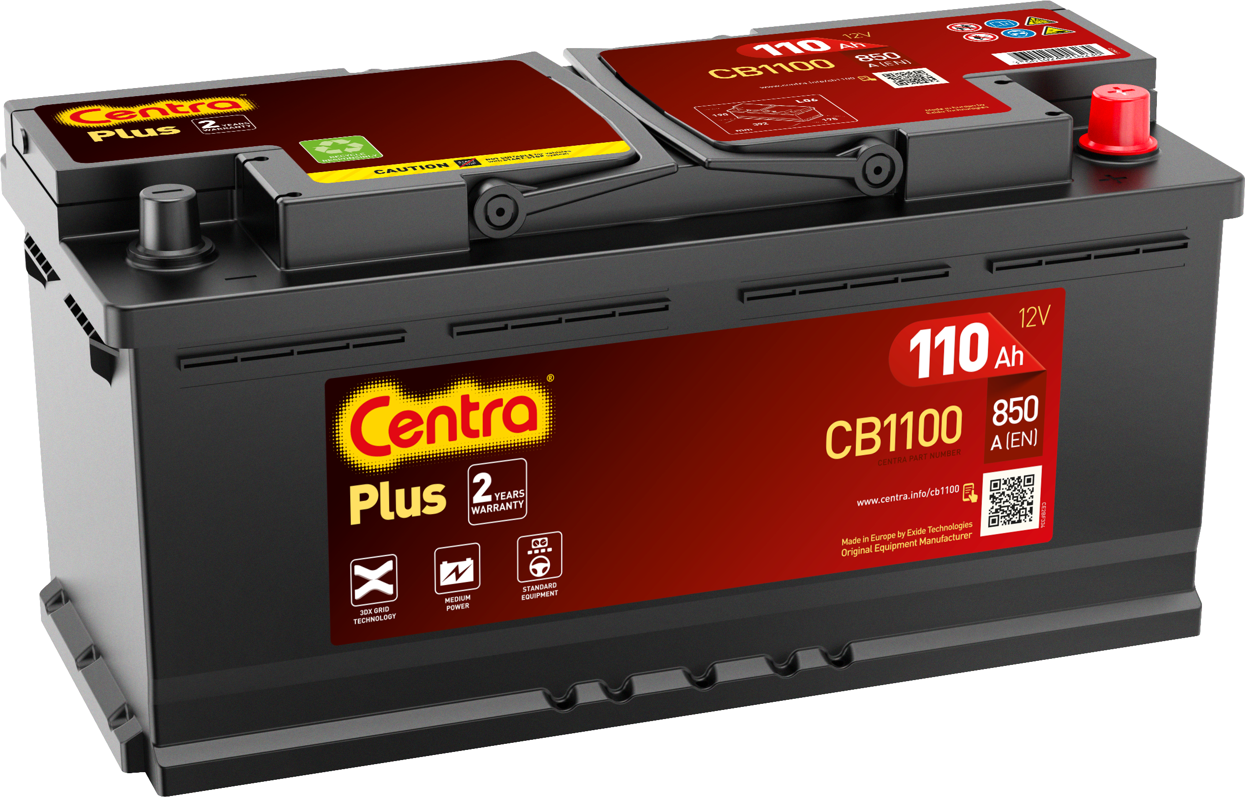 Akumulator Centra 12V/110Ah 850A